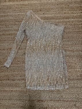 Sequin one shoulder dress